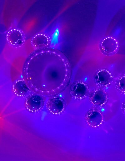 purple and blue light illustration